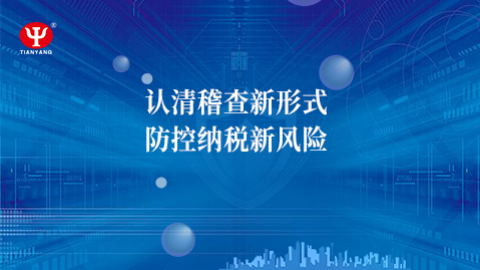 認清稽查新形式，防控納稅新風險 